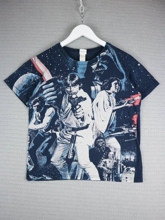 Star Wars Other - Star Wars Episode 4 IV AOP Shirt Mens Small All Over Print Short Sleeve Vintage